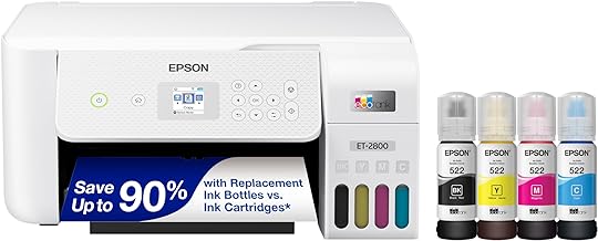 Epson EcoTank ET-2800 Wireless Color All-in-One Cartridge-Free Supertank Printer with Scan and Copy